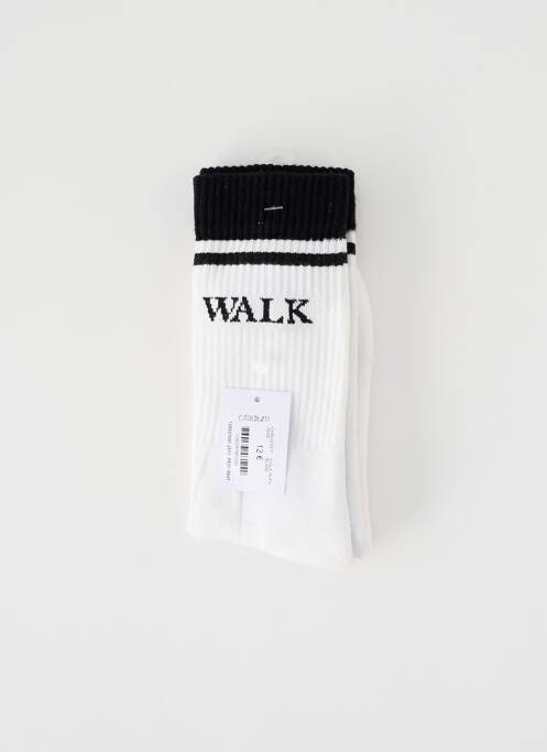 Chaussettes blanc WALK IN PARIS pour homme