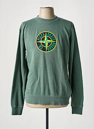 Sweat-shirt vert PIZZA SKATEBOARD homme