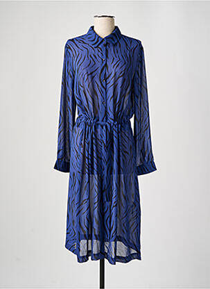 Robe mi-longue bleu GRACE & MILA femme