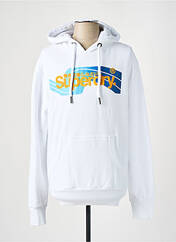 Sweat-shirt blanc SUPERDRY pour homme seconde vue