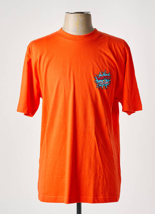 T-shirt orange WASTED PARIS pour homme