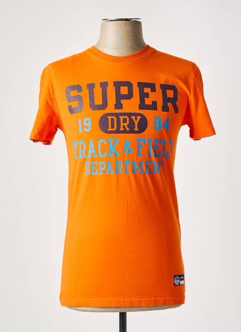 T-shirt orange SUPERDRY pour homme