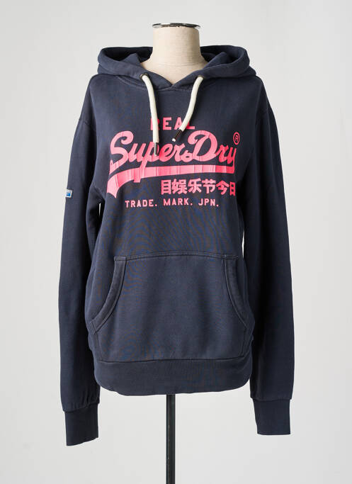 Sweat-shirt bleu SUPERDRY pour homme