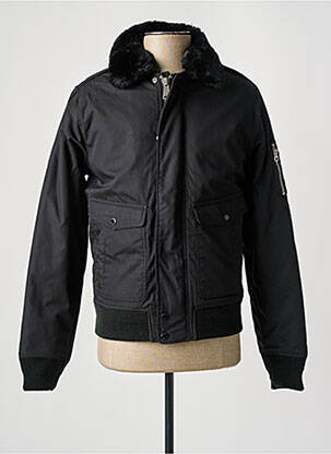 Blouson noir SCHOTT pour homme