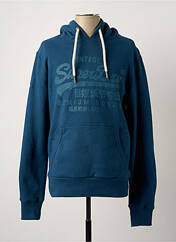 Sweat-shirt bleu SUPERDRY pour homme seconde vue