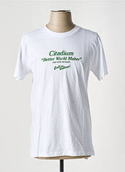 T-shirt blanc CITADIUM pour homme seconde vue