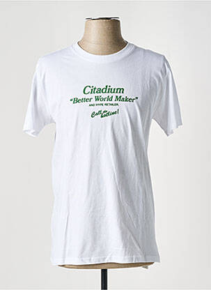 T-shirt blanc CITADIUM pour homme