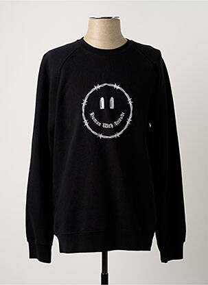 Sweat-shirt noir HUMAN WITH ATTITUDE homme