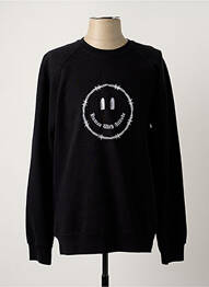 Sweat-shirt noir HUMAN WITH ATTITUDE homme