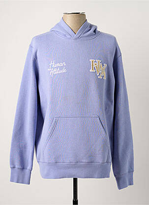 Sweat-shirt violet HUMAN WITH ATTITUDE homme