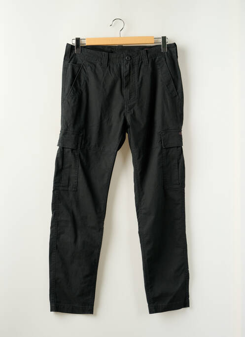 Pantalon droit noir SUPERDRY pour homme