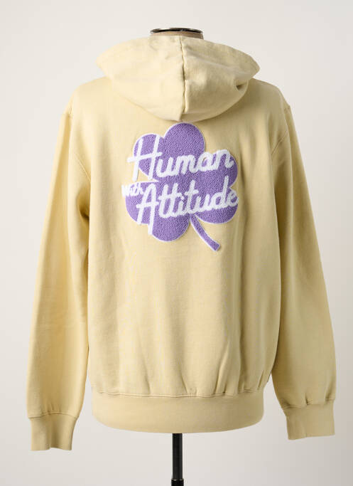 Sweat-shirt beige HUMAN WITH ATTITUDE homme