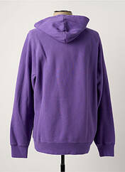 Sweat-shirt violet HUMAN WITH ATTITUDE pour homme seconde vue