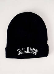 Bonnet noir ALIFE pour homme seconde vue