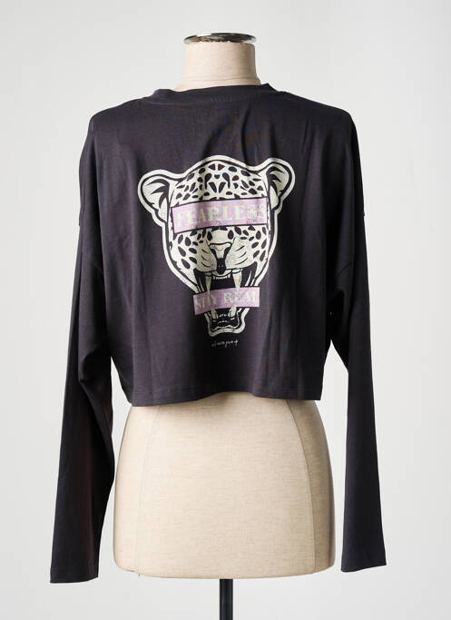 Top gris NOISY MAY pour femme