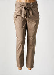 Pantalon chino marron ONLY pour femme seconde vue