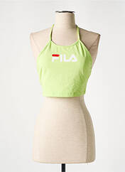 Crop top vert FILA pour femme seconde vue