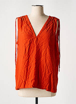 Débardeur orange MANGO femme
