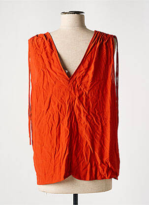 Débardeur orange MANGO femme