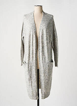 Gilet manches longues gris ONLY femme