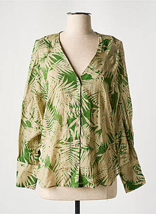 Chemisier vert MANGO femme