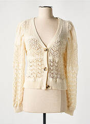 Gilet manches longues beige MANGO pour femme seconde vue