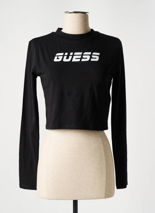 T-shirt noir GUESS pour femme