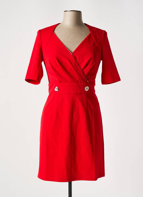 Robe mi-longue rouge MORGAN pour femme