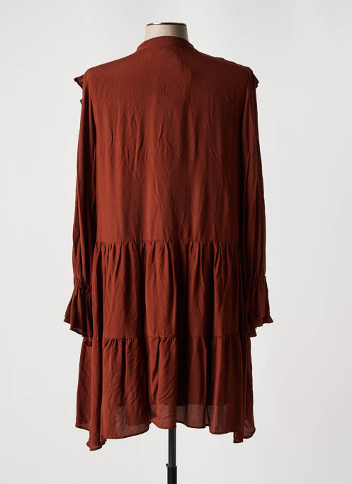 Robe courte marron MANGO femme
