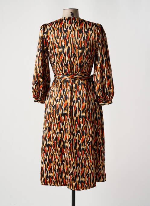 Robe mi-longue orange VERO MODA pour femme