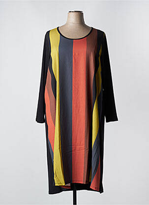 Robe mi-longue noir G!OZE femme