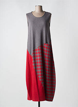 Robe longue rouge G!OZE femme