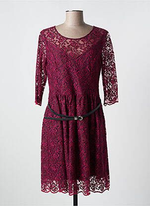 Robe mi-longue rose PAUL BRIAL femme