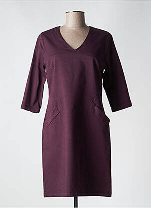 Robe mi-longue violet PAUL BRIAL femme