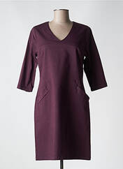 Robe mi-longue violet PAUL BRIAL pour femme seconde vue