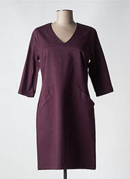 Robe mi-longue violet PAUL BRIAL femme