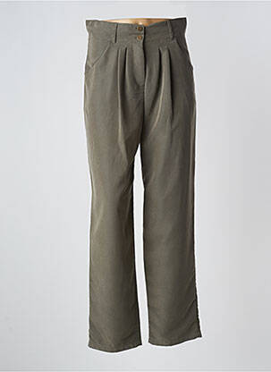 Pantalon droit kaki PAUL BRIAL femme