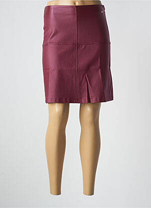 Jupe mi-longue rose MALOKA femme