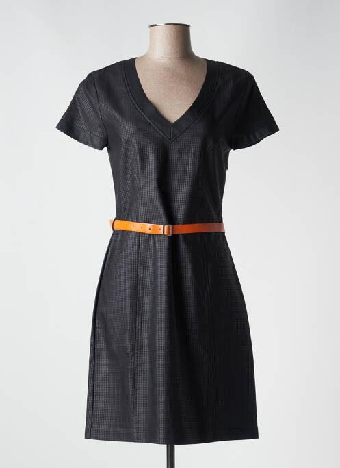 Robe mi-longue noir PAUL BRIAL pour femme