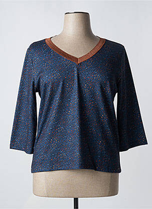 T-shirt bleu PAUL BRIAL femme