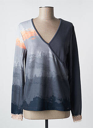 Pull gris PAUL BRIAL femme
