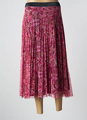 Jupe longue rose MALOKA femme