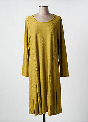 Robe mi-longue vert G!OZE femme