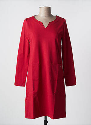 Robe mi-longue rouge MALOKA femme