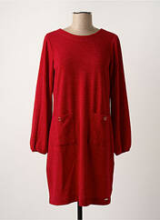 Robe pull rouge MALOKA pour femme seconde vue