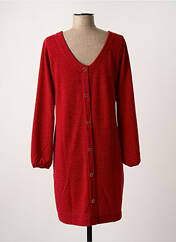 Robe pull rouge MALOKA pour femme seconde vue