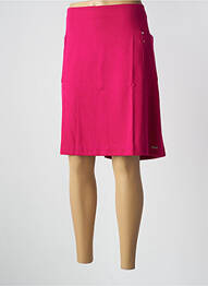 Jupe mi-longue rose MALOKA femme