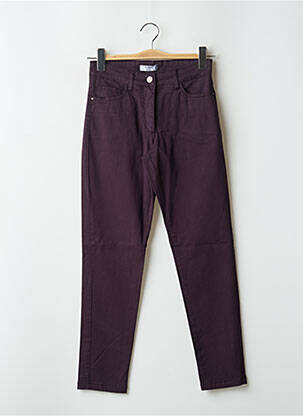 Pantalon slim violet PAUL BRIAL pour femme