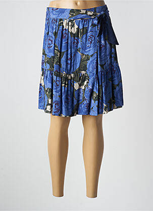 Jupe mi-longue bleu PAUL BRIAL femme