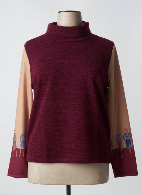 Pull rose PAUL BRIAL pour femme